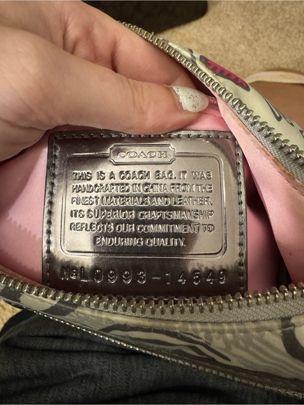 Coach Poppy Graffiti Print Shoulder Bag - Picture 11 of 11